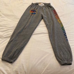 Gray Aviator Nation Sweatpants